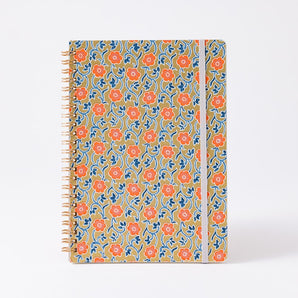 リングノート | A5 方眼 | 植物柄 | 友禅紙 GARDEN1 | 尚雅堂