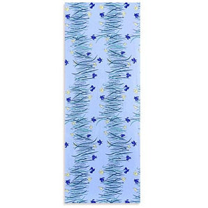 手捺染 手ぬぐい | かきつばたとアヤメ×薄花色 | 綿 (特岡生地) | 京都 都もだん