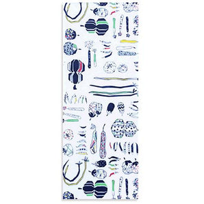 手捺染 手ぬぐい | 京野菜夏×白練色 | 綿 (特岡生地) | 京都 都もだん