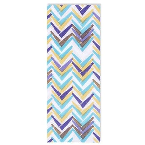 手捺染 手ぬぐい | 舞妓衿柄 | 浅葱色 / 赤紅 | 綿 (特岡生地) | 京都 都もだん