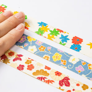 友禅和紙 テープシール | 3柄セット | No41・42・43 | 尚雅堂