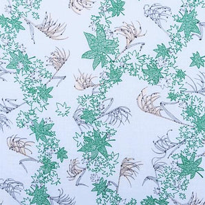 手捺染 手ぬぐい | 楓と芒柄 | 甕覗色 / 丁子色 | 綿 (特岡生地) | 京都 都もだん