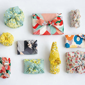 風呂敷 45cm|こはれ ミモザ ミント|綿100%|むす美