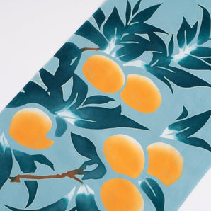 手ぬぐい|綿100%|コットン|注染|額装 蜜柑の木 かまわぬ