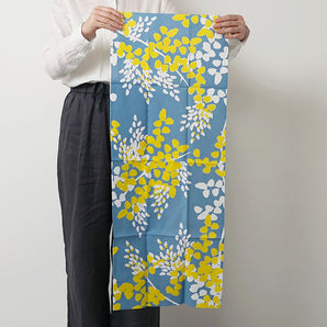 ニセアカシア ブルー・イエロー|Aobato|手ぬぐい