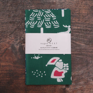 手ぬぐい | 星空とサンタクロース (出発の時) | 綿100% (岡生地) 注染 | nugooNEXT