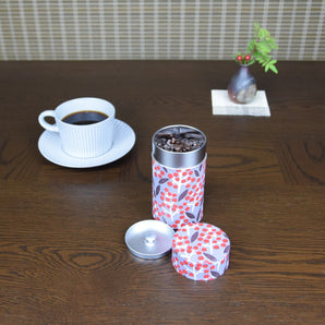 Artisan Finish | Tea Canister with the Pattern of Happiness, Pine | Hand-dyed Japanese Paper, Made in Japan