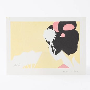 木刻版畫 | 京都時間 舞姬 | 加藤光穗 作 | 京都 互動藝術 | 竹篠堂 竹篠堂