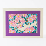 手繪木版畫 | 山茶花小徑（さざんかこみち） | 原田彌子 作 | 京都 互動藝術 | 竹篠堂 竹篠堂