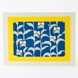 木刻版画 | 月草（つゆぐさ） | 原田绫子 作 | 京都 画廊 | 竹笹堂 竹笹堂