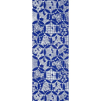 手拈染 手拈染 | 纏枝 | 緋琉璃 / 深藍 | 絲織（特岡生地）| 京都 都もだん 都もだん