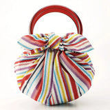 Badewannen-Badewannengriff 70cm mit Ring | Shimashima Holzgriff Modell | Organisches Holzgriff | Musubi Musubi