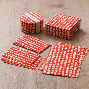 赤瓦4點套餐 | 波奇袋 葉脈 小盒 迷你茶罐 | 沖繩 島之根 島之根