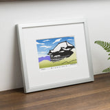 木版畫 | 清水寺 | 竹中健司 作 | 京都 日本製 版畫藝術 | 竹笹堂 竹笹堂