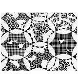 手拈染 手拈染 | 纏枝 | 緋琉璃 / 深藍 | 絲織（特岡生地）| 京都 都もだん 都もだん