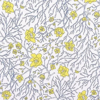 手抓染 手拭 | 楼梅与猫柳枝 | 白 / 青磁 / 浅葱色 | 绉（特冈产地） | 京都 都もだん 都もだん