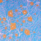 手抓染 手拭 | 楼梅与猫柳枝 | 白 / 青磁 / 浅葱色 | 绉（特冈产地） | 京都 都もだん 都もだん