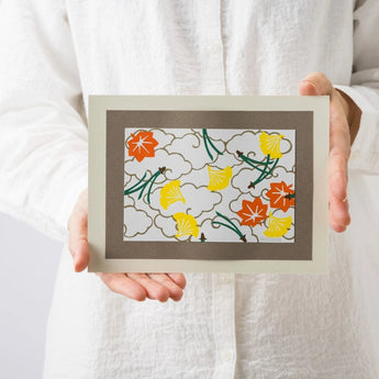 木刻版画 | 吹寄 | 原田秀子 作 | 京都 画廊 | 竹篠堂 竹篠堂