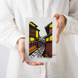 手摺木版畫 | 石堀小路（いしべこうじ）| 竹中健司 作 | 京都 互動藝術 | 竹篠堂 竹篠堂