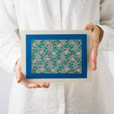 手繪木版畫 | 待賓草 (まつよいぐさ) | 原田綏子 作 | 京都 互動藝術 | 竹籠堂 竹籠堂