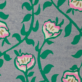 手繪木版畫 | 待賓草 (まつよいぐさ) | 原田綏子 作 | 京都 互動藝術 | 竹籠堂 竹籠堂