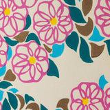 手繪木版畫 | 山茶花小徑（さざんかこみち） | 原田彌子 作 | 京都 互動藝術 | 竹篠堂 竹篠堂