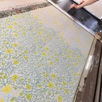 迷你皺褶花邊 | 迷你皺褶扇子 | 菜花色 / 緋色 / 媚黃色 / 交錯色 | 雙層皺褶 絹100% | 京都 都もだん 都もだん