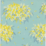 風呂蓋 45cm｜這是 Mimoza Mint｜綿100％｜Musubi Musubi