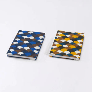 御朱印帖｜大判尺寸 (B6) ｜青海波紋｜手染和紙 朱印帖 蛇腹式 日本製｜京都職人手工製作 【 Fuwa Market 原創商品 】 Fuwa Market