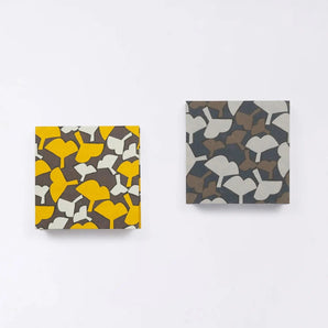 備忘錄帳號｜銀杏葉｜手染和紙 筆記本備忘錄 日本製｜幸福的文樣尺寸 文具【 Fuwa Market 原創商品 】 Fuwa Market