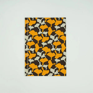 和紙筆記本｜A5｜銀杏樹皮｜手染和紙 筆記本 文房具 日本製｜幸福的文樣 【 Fuwa Market 原創商品 】 Fuwa Market