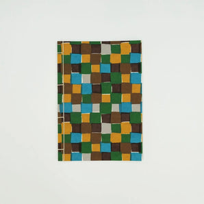 和紙之ノート｜A5｜市松紋｜手染め和紙 ノート 文房具 日本製｜幸福的文様 【 Fuwa Market 原創商品 】 Fuwa Market