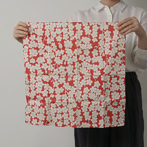 むす美｜48cm 伊砂文様 両面 しだれ桜 ピンク / グリーン