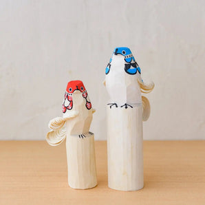 Dekoration Grüner Taka 15cm / Roter Taka 12cm 2 Stück Set | Interieur Objekt | Kazutaka Mino Kazutaka Mino