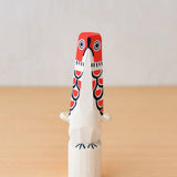 置物 古代風 赤 / 黒 2體套裝 | 內部裝飾 | 𩸽野一刀彫 𩸽野一刀彫