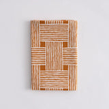 手ぬぐい｜綿100%｜コットン｜注染｜あじろ格子｜チェック オレンジ｜かまわぬ かまわぬ