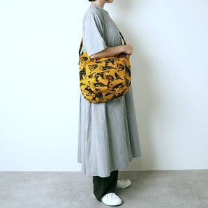 Potato bag | Makumo textile | Animals | Shoulder bag | Mustard