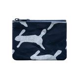 Washi Coin Case | mina perhonen | w run run run Dark Blue | Kartenetui mit Kleingeldfach | SIWA SIWA