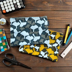 浴衣布|銀杏葉|手染生地 傘布 絹100% 純棉布 日本製|幸福的紋樣 【 Fuwa Market 原創商品 】 