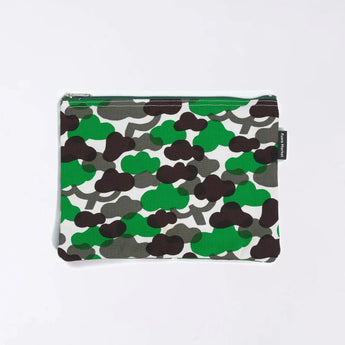 フラットポーチ｜松柄｜手染め生地 帆布 綿100% コットン ポーチ 日本製｜幸せの文様 【 Fuwa Market オリジナル 】 Fuwa Market