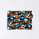 フラットポーチ｜松柄｜手染め生地 帆布 綿100% コットン ポーチ 日本製｜幸せの文様 【 Fuwa Market オリジナル 】 Fuwa Market