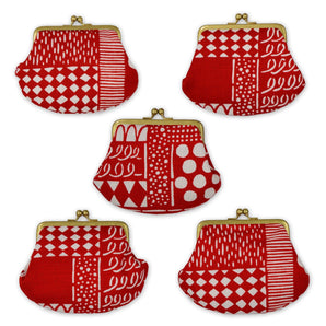 好染布帆｜牙口｜花布 紅｜紅色 紅 