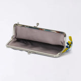 がま口 (横型 / 小)｜梅柄｜手染め生地 帆布 綿100% 和財布 ポーチ ウォレットポーチ 日本製｜京都職人仕上げ 【 Fuwa Market オリジナル 】 Fuwa Market