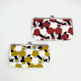 がま口 (横型 / 小)｜梅柄｜手染め生地 帆布 綿100% 和財布 ポーチ ウォレットポーチ 日本製｜京都職人仕上げ 【 Fuwa Market オリジナル 】 Fuwa Market