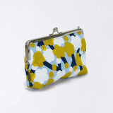 がま口 (横型 / 小)｜梅柄｜手染め生地 帆布 綿100% 和財布 ポーチ ウォレットポーチ 日本製｜京都職人仕上げ 【 Fuwa Market オリジナル 】 Fuwa Market