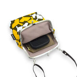 がま口 (縦型 / 大) ｜銀杏柄｜手染め帆布 スマホショルダー 日本製｜京都職人仕上げ 【 Fuwa Market オリジナル 】 Fuwa Market