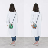 がま口 (縦型 / 大) ｜松柄｜手染め帆布 スマホショルダー 日本製｜京都職人仕上げ 【 Fuwa Market オリジナル 】 Fuwa Market