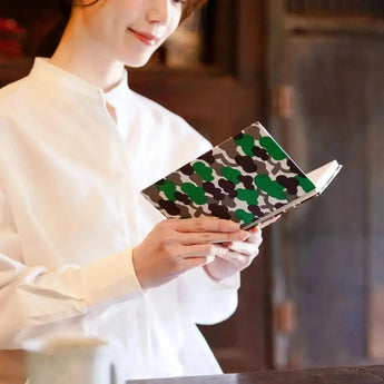 御朱印帖｜大判尺寸 (B6)｜南天竹｜手染和紙 朱印帖 蛇腹式 日本製｜京都職人手作 【Fuwa Market 原創商品】 Fuwa Market