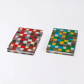 御朱印帖｜大判サイズ (B6) ｜市松柄｜手染め和紙 朱印帖 蛇腹式 日本製｜京都職人仕上げ 【 Fuwa Market オリジナル 】 Fuwa Market