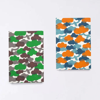 御朱印帖｜大判サイズ (B6) ｜松柄｜手染め和紙 朱印帖 蛇腹式 日本製｜京都職人仕上げ 【 Fuwa Market オリジナル 】 Fuwa Market